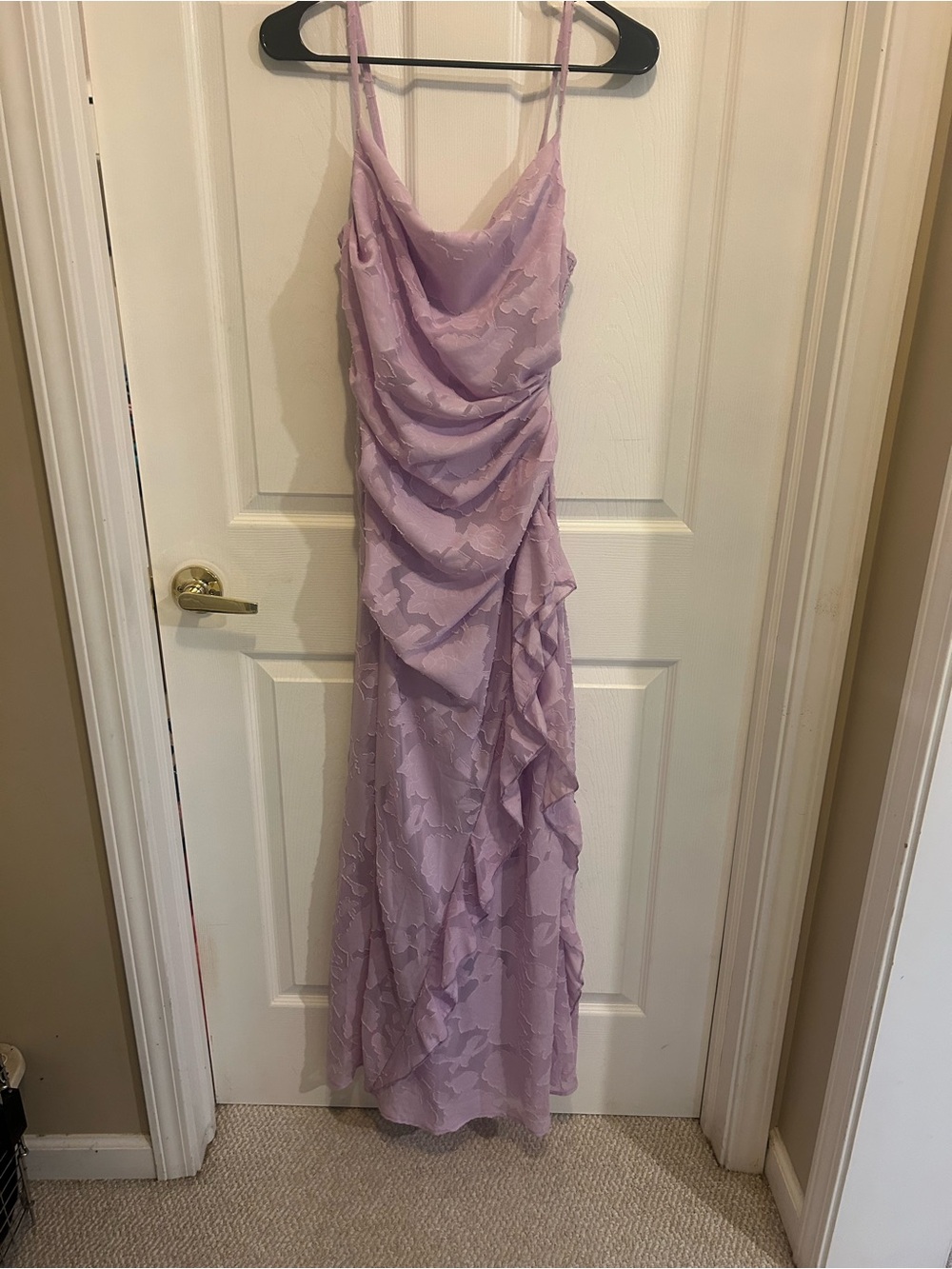 NWT Hello Molly Lilac Ruffled Slip Dress - Women's Evening Dress